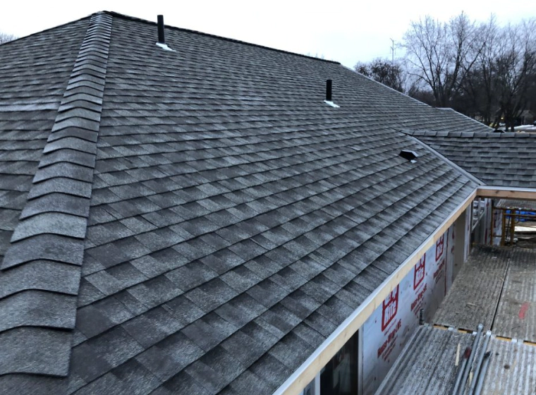 asphalt roofing of a house on waterville ny